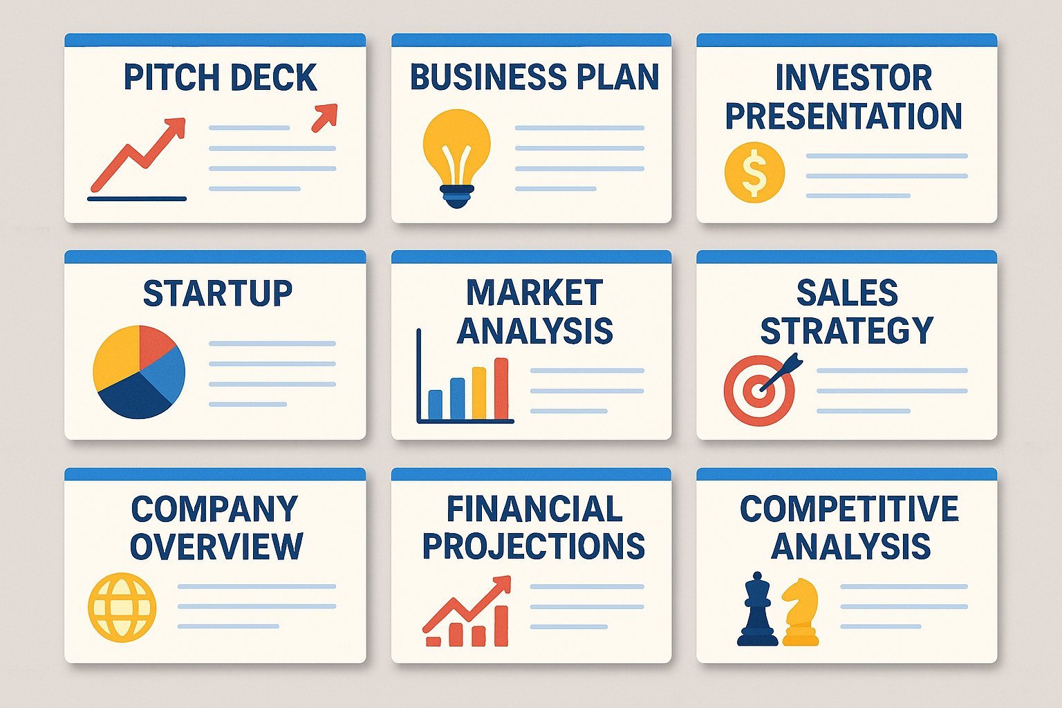 إعداد العرض الاستثماري (Pitch Deck)